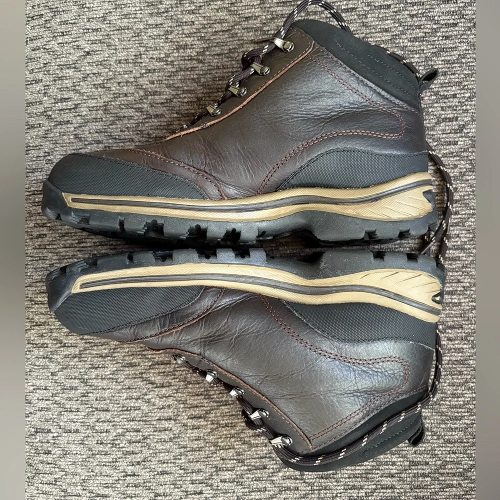 Timberland Boys Backroads A6098 Brown Lace Up Waterproof Hiking Boot Size 6